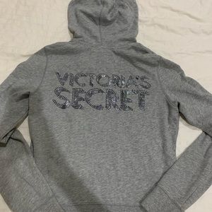Victoria’s Secret gray zip-up